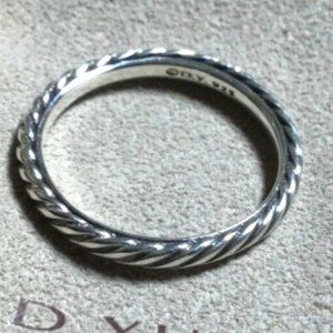 David Yurman 3mm cable band ring - SOLD
